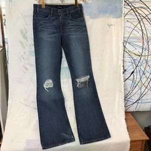 Love & Worn sz 28L 1970 Flare Levi Jean distressed